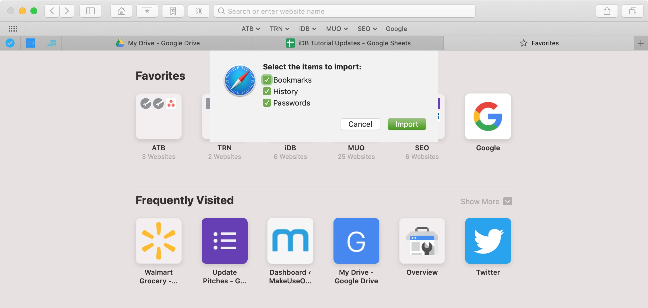 where does firefox for mac store bookmarks